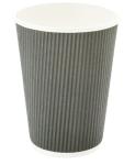 Hot Coffee Ripple Wall Paper Cups 12 Ounce With Food Grade Printing Ink