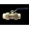 Buy cheap 1" Male Thread PPR Double Union Ball Valve , Hot Melt Brass Ball Valve from wholesalers