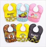 Safety Waterproof Baby Bib , Toddler Feeding Bibs 100% Polyester Washable