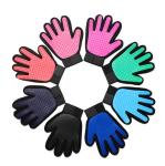 Size 17 * 23cm Pet Glove Brush , True Touch Pet Glove Massage Eco - Friendly