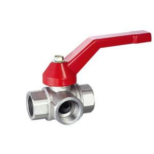 Wholesale MB factory Three Ball valves female metal connector NPT BSP thread brass copper ball valve water valve from china suppliers