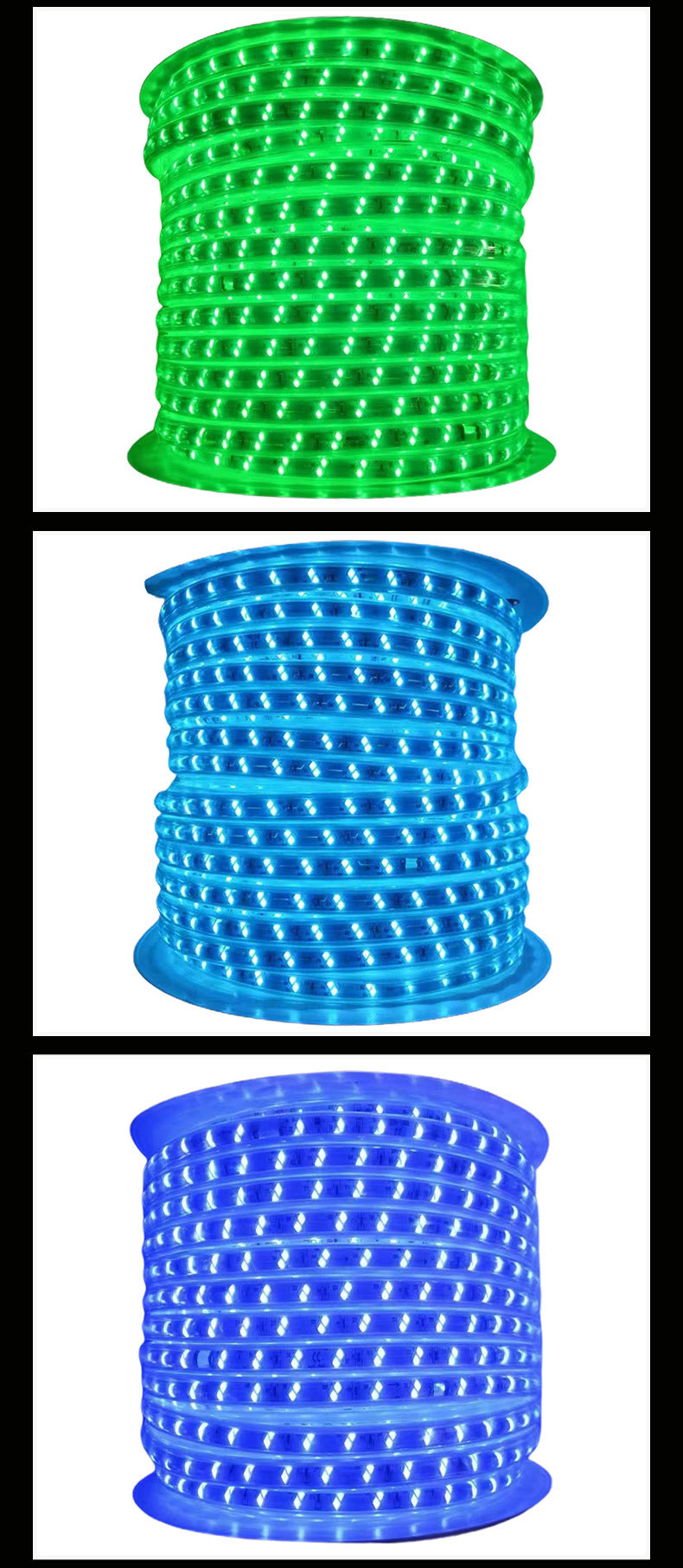 85 Ra LED Strip Light Custom Length 50m/100m Rolls With Copper Connector Light Strings