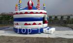 0.55mm PVC Tarpaulin Funny jumping castles / Adult Amusement Equipment