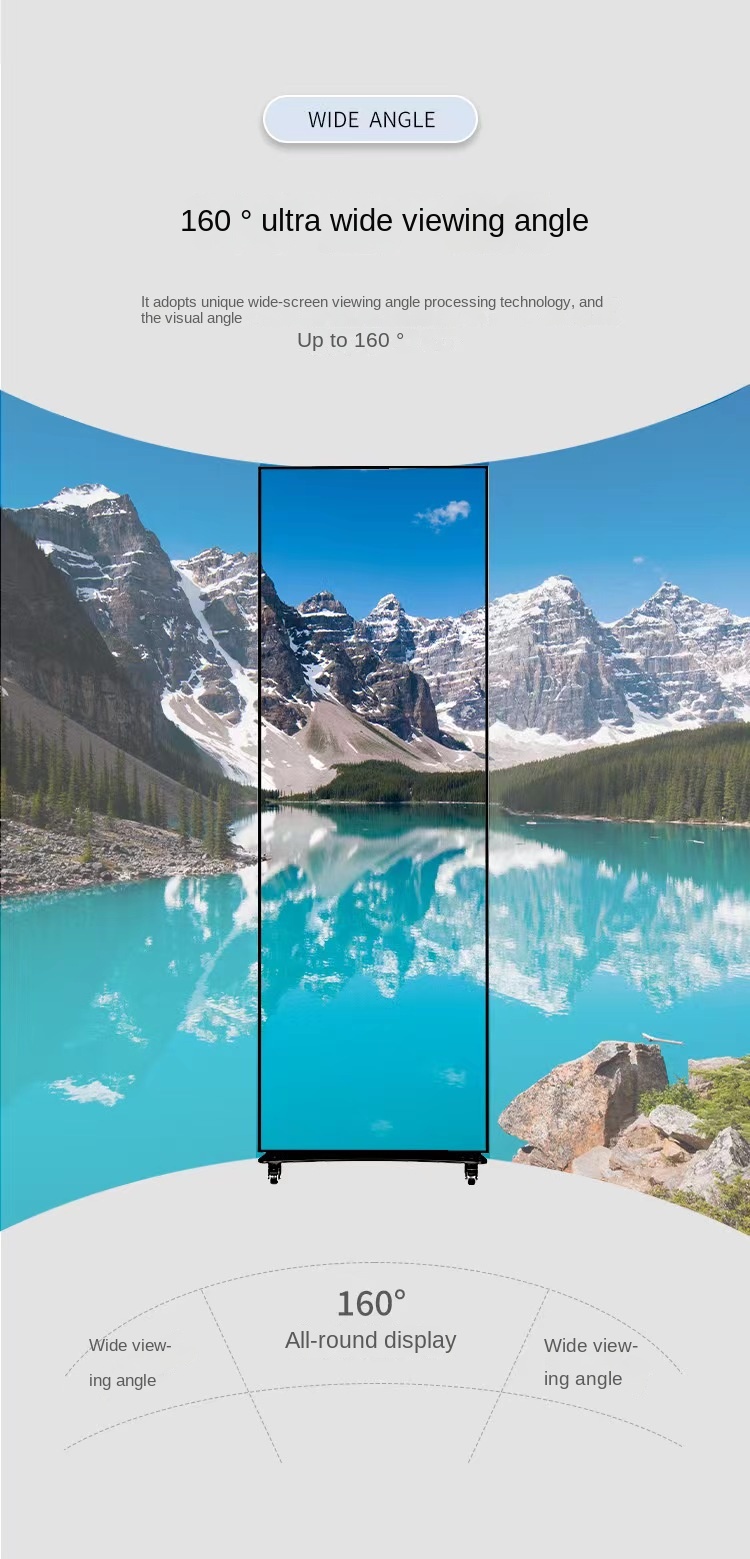P2.5 P3 P4 LED Poster Display HD Full Color Digital Poster Screen 170 View Angle
