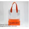 Buy cheap Vinyl Transparent PVC Gusset Bag Plastic Tote Shopping Bag For Packaging TPU Laser Makeup Handbag PVC Cosmetic Shopping from wholesalers