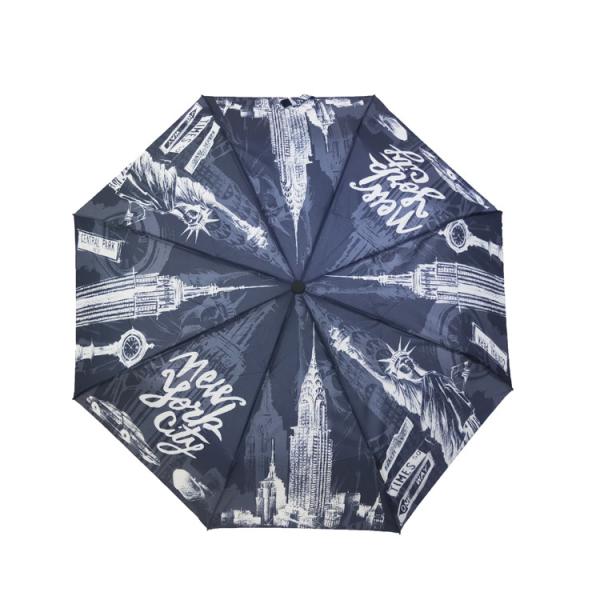 Buy cheap Auto Open Close Unbreakable Metal Ribs Storm Umbrella Silk Screen Printing from wholesalers