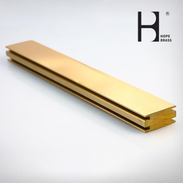 Buy cheap 16feet Long C38000 Extruded Brass Profiles For Home Decoration from wholesalers