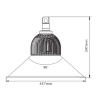 Buy cheap 100W 16000Lumens Driver whit Meanwell Led High Bay Lamps / Led Lighting Fixtures with 50000 Hours Life from wholesalers