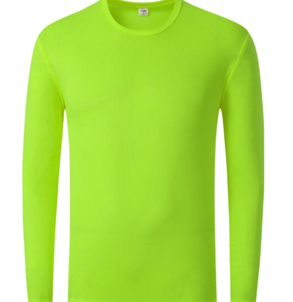 Buy cheap Plain Polyester T Shirts Clothing Round Neck Full Sleeve T Shirt 200g from wholesalers
