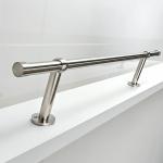 Satin-Finished Stainless Steel Handrails for Luxury Apartments