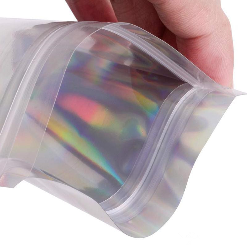 Customized Printing Plastic Lip Gloss Packaging Pouch Mylar Bags For Cosmetic Makeup Brushes Packing