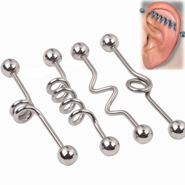 Buy cheap Wholesale Body Piercing Jewelry Surgical Steel Industrial Barbells Earring Jewelry from wholesalers