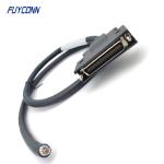 50P SCSI Cable Solder Assemble DM50 Male Connector 22 Wire SCSI Cable Assembly