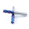 Buy cheap Nano Blue Coating 4 Flutes HRC65 Carbide End Mill For Hard Steel CNC Milling Cutter from wholesalers