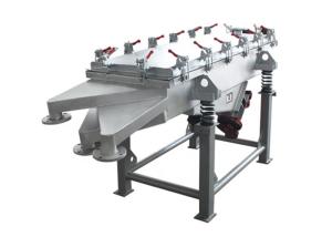 China Multi Layer Linear Motion Vibrating Screens Wood Pellets Screening Equipment on sale