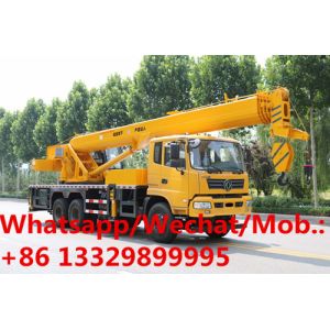 Buy cheap Customized Dongfeng 6*4 LHD/RHD 25tons sink-style mobile crane truck for sale, factory sale best price crane truck, from wholesalers
