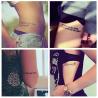 Buy cheap Gold Metallic Matte Lamination Body Tattoo Sticker from wholesalers