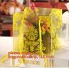 Buy cheap Wholesale Waterproof PP Plastic Gift Flower Bag Carry,PP Clear Handheld Flower Packaging Bag,PP Trapezidal Rectangular F from wholesalers