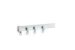 Silent Sealing Curtain Tracks Black Aluminum Curtain Accessories Rails For