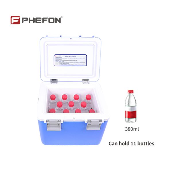 PHEFON FS-10L Medical Cooler Box external view with secure lid