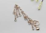 Rhinestones Boot Chains Bracelets , High Heel Shoe Jewelry Chains Delicate