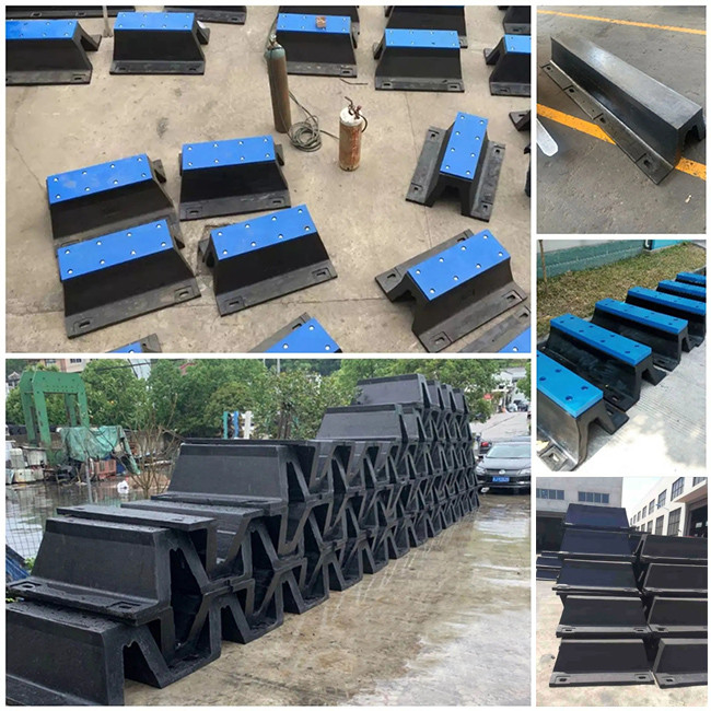 Extruded Rubber Dock Fenders Bumper V Shaped 8 Mpa Tensile Strength