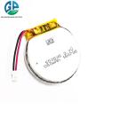 553535 580mah 3.7v Li Ion Polymer Battery Circle Shape High Capacity