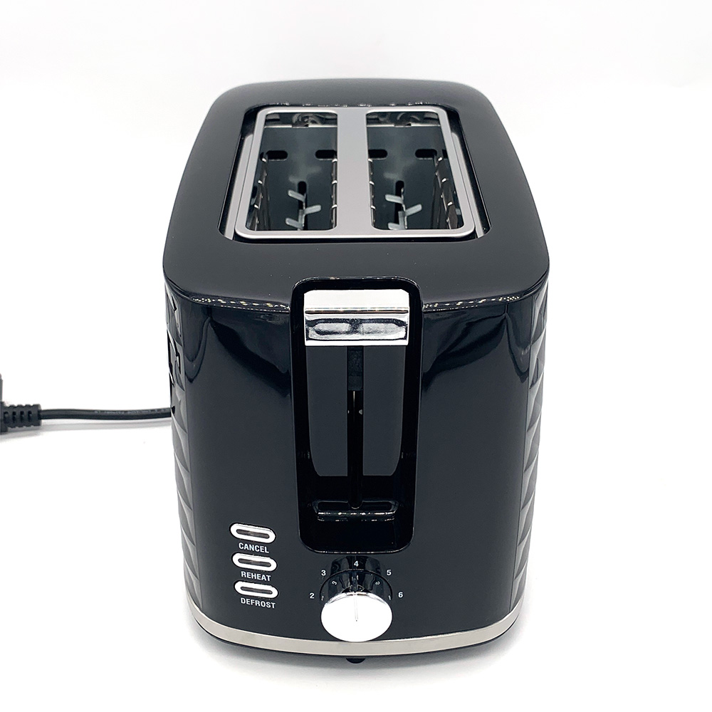 2023 popular Kitchen Fashion 2 Slice Stainless Steel Defrost Function Toaster oven Kitchen Appliances Toaster Machine
