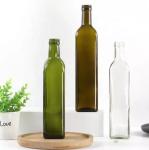 Glass Kitchen Bottle for Seasoning Acceptable OEM/ODM Glass Collar Olive Oil