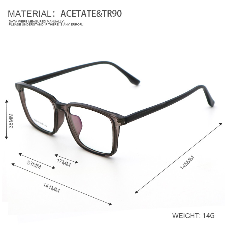 Unisex Stylish Young TR Metal Colorful Eyeglasses Frame 1533 Tr90 Eyewear
