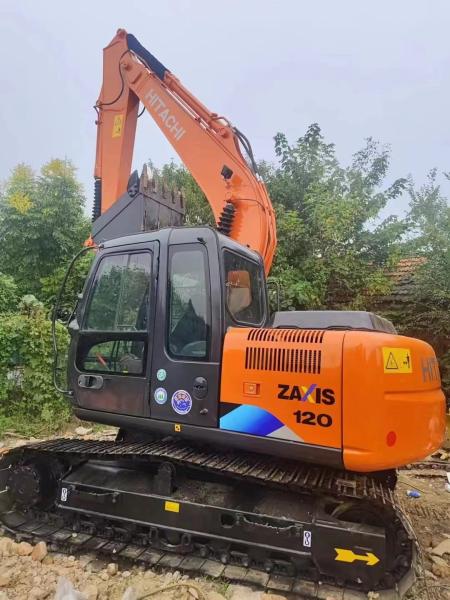 Used construction machinery Hitachi ZX120 crawler excavator for road constructio