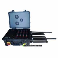 Buy cheap 8 Antennas 200w High Power Portable Luggage Vehicle Jammer Draw Bar Box Mobile product