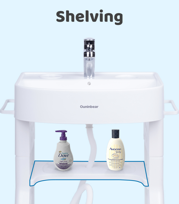 Simulated Baby Bathroom Hand Washing Basin Child Size Sink With Plastic Stand