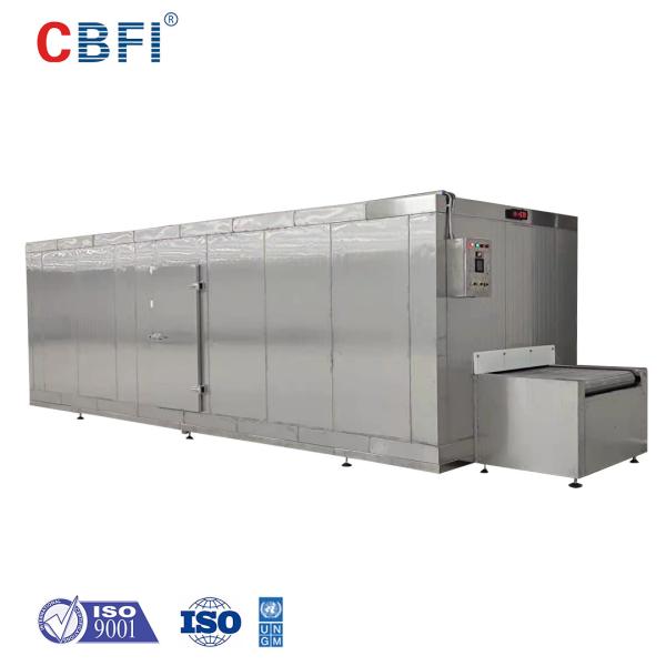 Buy cheap 1000KG/H Industrial IQF Quick Tunnel Freezer Air Blast Freezer from wholesalers