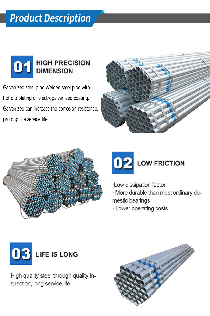 Non Oiled ERW Black Steel Pipe Q195 / Q215 SCH 40 Carbon Steel Pipe API 5l