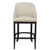 Buy cheap Birch wood white pu upholstery barstool/counter stool with metal bars,fashion wooden barstool from wholesalers