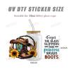 Buy cheap Double Side Customized 3D UV DTF Wrap Cup Wraps For 16Oz Libbey Glass Cold Mug Cups Wholesale from wholesalers