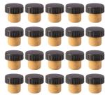 Wooden Head Bottle Stopper With Synthetic Cork For Glass Liquor Bottle With