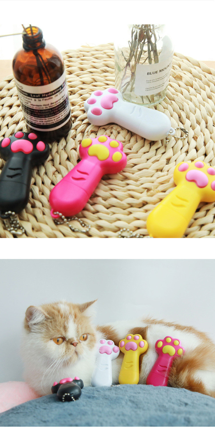 Multi Pattern Infrared Laser Pointer Cat Toy With Silicone Buttons