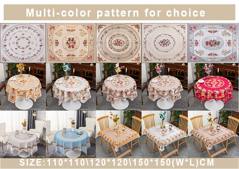 Directly Sell PVC Polyester Tablecloth for Home Party Office Hotel Shop Restaurant