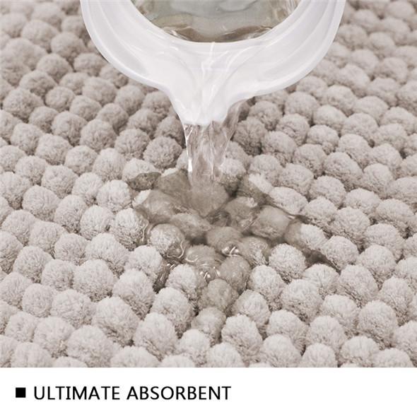 Buy cheap 17 " X 24" 1600GSM Chenille Bath Mat With Hot Melt Backing from wholesalers