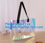 Women Summer Beach Bag Vinyl PVC Transparent Small Tote Handbags Shopping