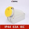 Buy cheap IP44 4P 63Amp Industrial Power Socket Wall Mounted IEC standard from wholesalers