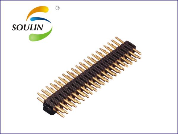 Buy cheap Brass PA6T PA9T Pin Header Connectors 2.0mm Dual Row Straight from wholesalers