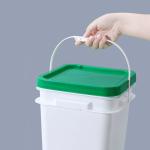 5L 10L 16L 25L Orange Square Plastic Bucket PP Material for Supermarket Food
