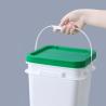 Buy cheap 5L 10L 16L 25L Orange Square Plastic Bucket PP Material for Supermarket Food Storage from wholesalers