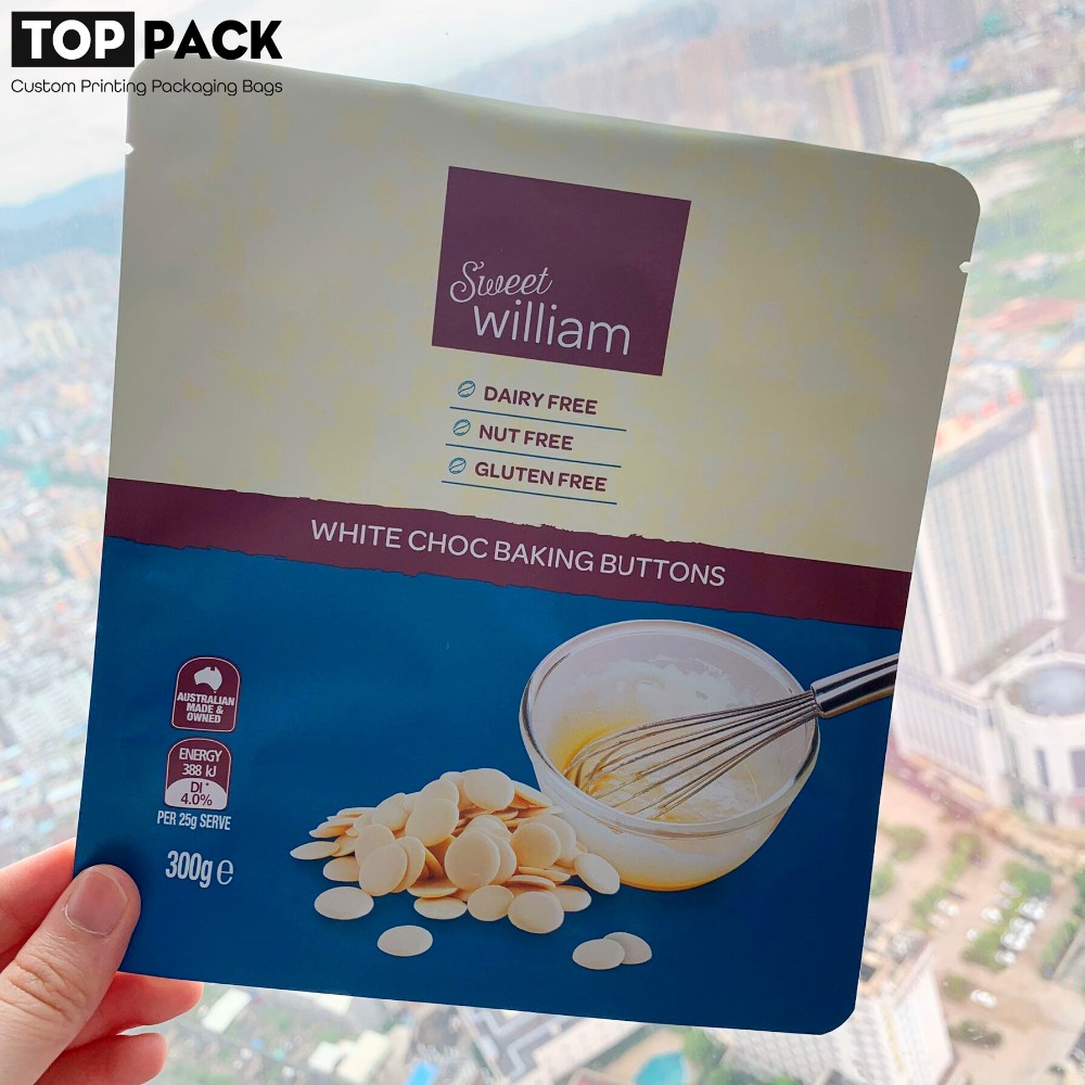 Custom printed plastic ice cream packaging popsicle food bag pouch