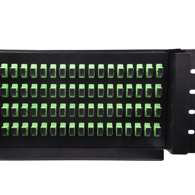 ODF 144 Core Black Optical Fiber Distribution Frame