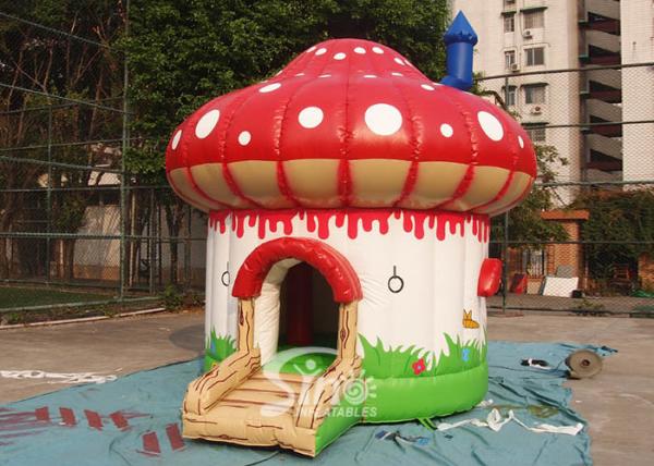 Buy cheap Indoor / Outdoor Kids Mushroom Inflatable Bounce Houses Commercial from wholesalers