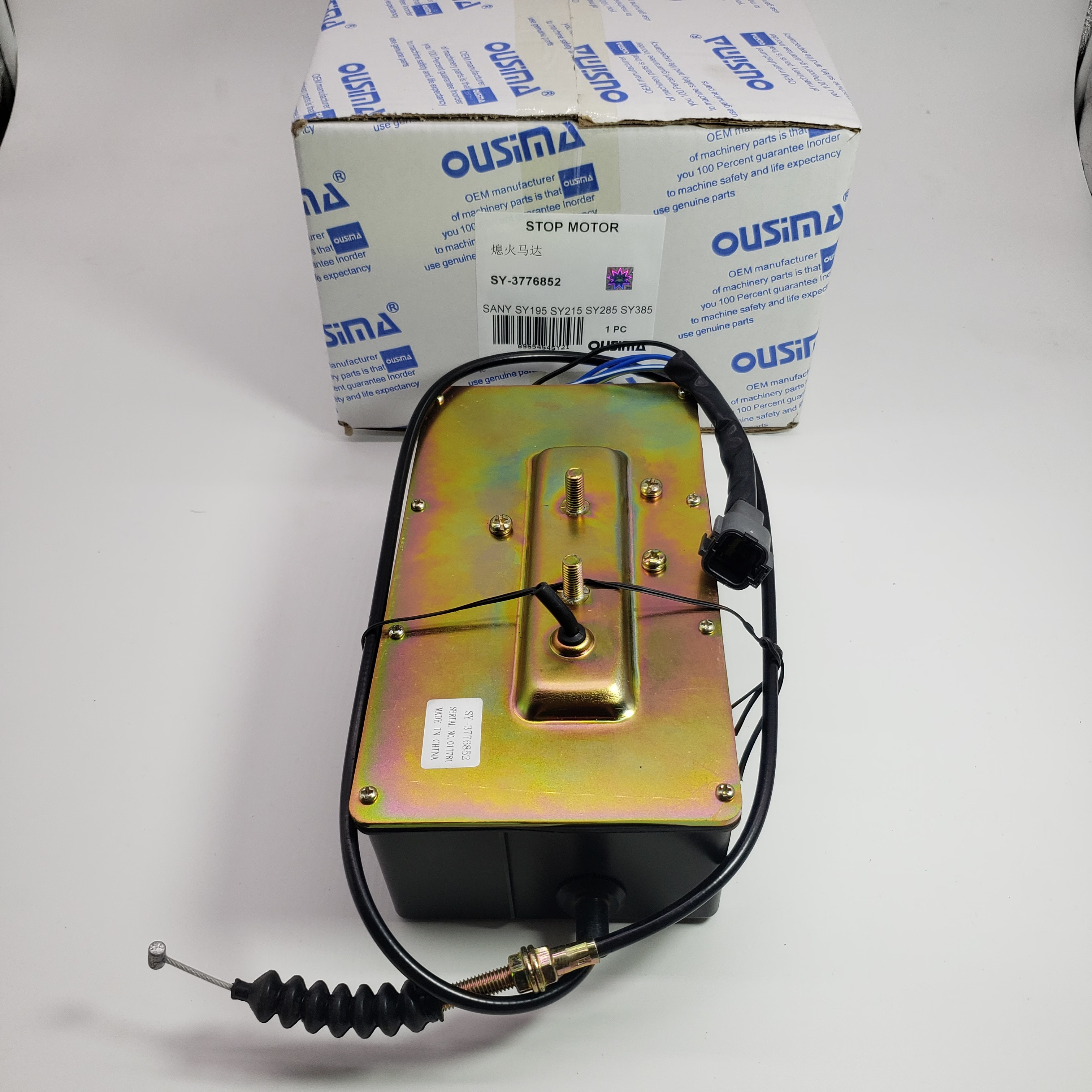 Stop Motor SY-3776852 For SANY SY195 SY215 SY285 SY385